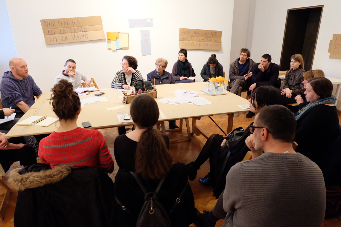 Photo boris tenšek. round table temporary migrations – liminality, vulnerability and labor.