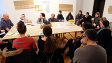 Photo boris tenšek. round table temporary migrations – liminality, vulnerability and labor.